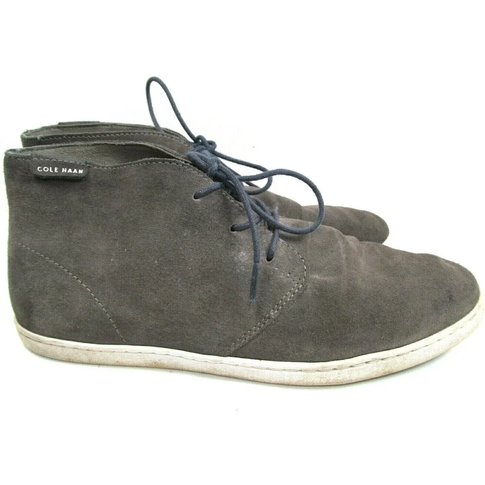 Cole Haan Gray Suede Ankle Boots Mens Size US 10.5 M
